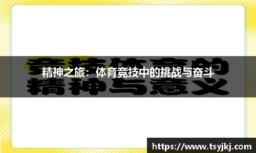 精神之旅：体育竞技中的挑战与奋斗